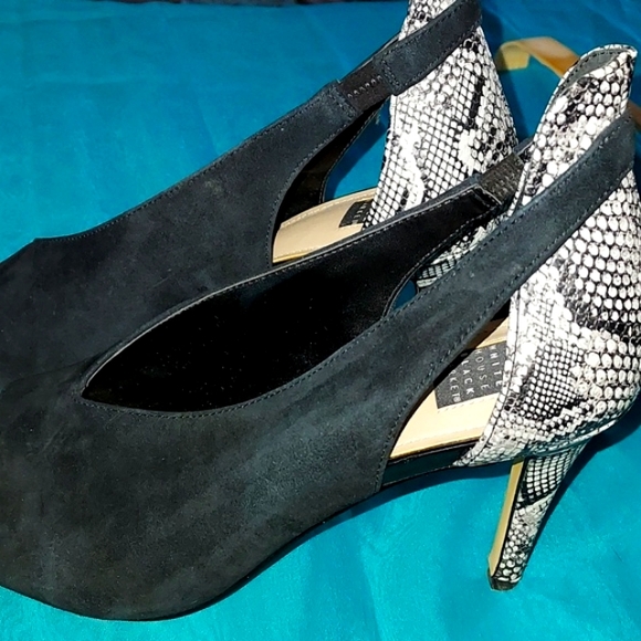 WHBM Leather pumps - Sz9. Suede and Snake pattern FINAL - Picture 12 of 12